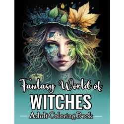 Fantasy World of Witches Adult Coloring Book