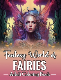Fantasy World of Fairies Adult Coloring Book