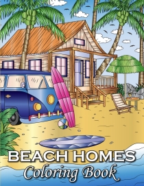 Beach Homes Coloring Book