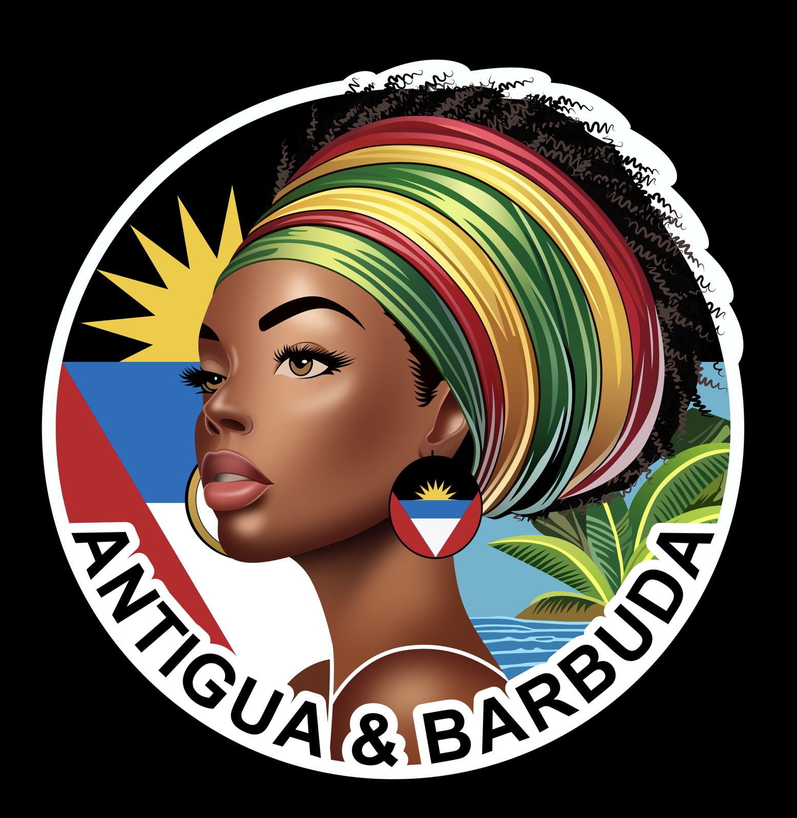 Digital  PNG Sticker Download - RASTA LADY
